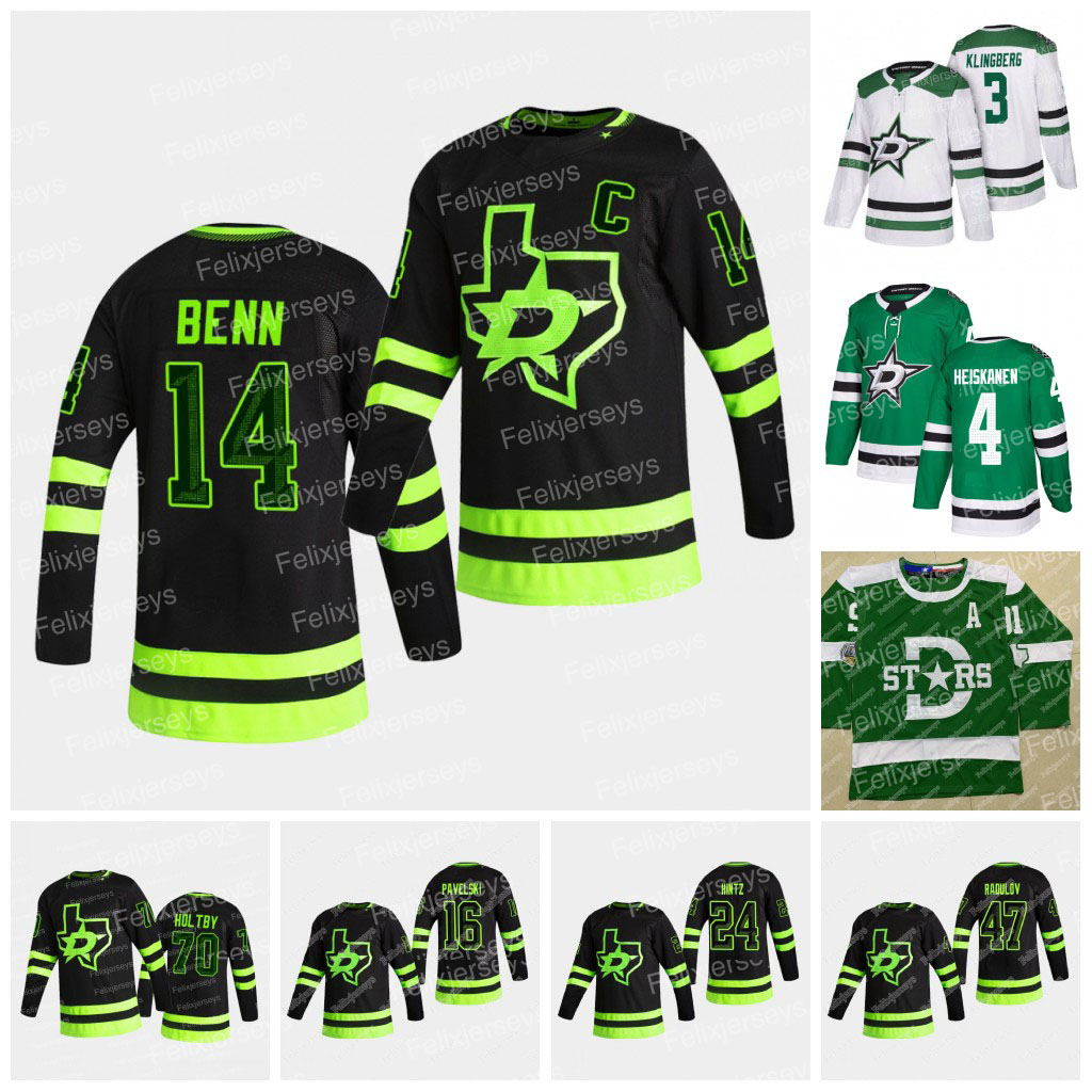 

Jamie Benn Dallas Stars Jersey Braden Holtby Ryan Suter Joe Pavelski John Klingberg Blake Comeau Roope Hintz Jason Robertson Denis Gurianov Miro Heiskanen, Home jersey womens s-xxl