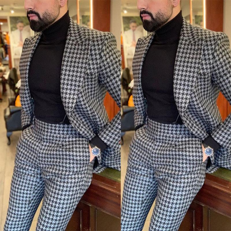 

Men's Suits & Blazers Business Men Tailor-Made 2 Pieces Formal Tuxedo Coat Slim Fit Wedding Blazer Groom Groomsman Tailored Prom, Blue