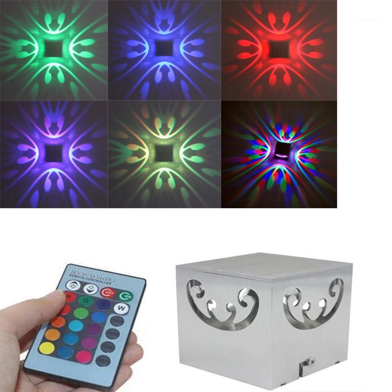 

Wall Lamp RGB Remote Control 3W LED Butterfly Sconce Luces For Home Indoor Club Backlight Decor Night Lighting Lamparas Lights1