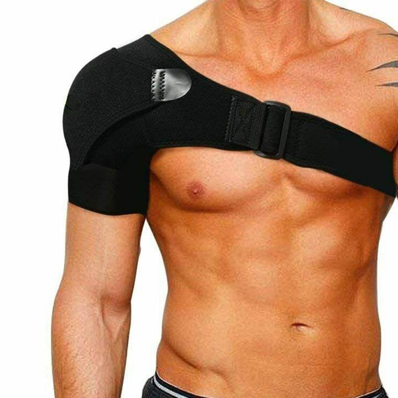 

Breathable Shoulder Support Back Neoprene Pad With Pressure Compression Sleeve 1pc, Black;blue