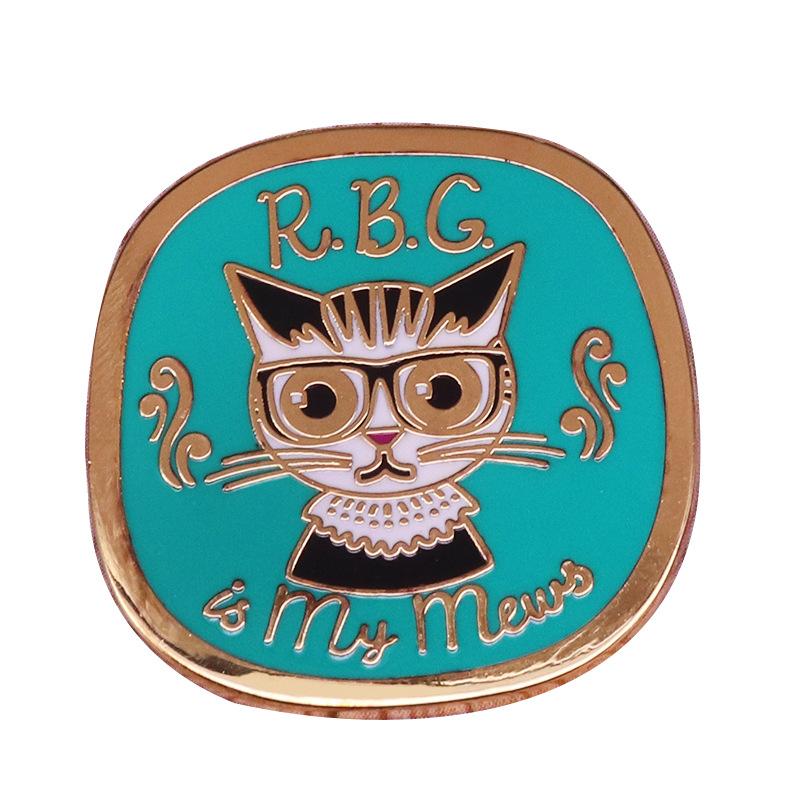 Pins, Brooches Creative Cat Brooch Women Power Equality Badge Feminist Decoration-image-706947781