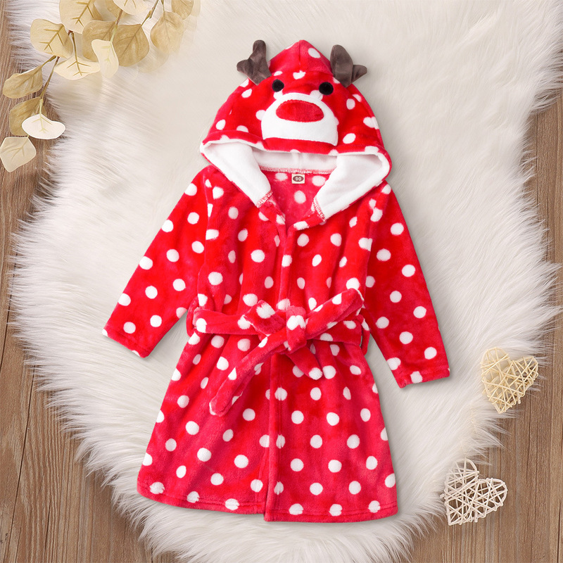 

Girls' Christmas Pajamas Long Sleeve Red Polka Dot Christmas Pattern Lace Up Cotton Christmas Gifts Indoor Active Adorable Regular, Blue;red