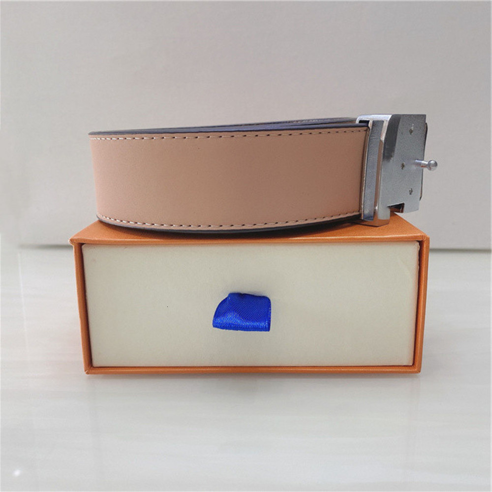

With box 12 Color High Quality Fashion L Buckle Belts For Women and men Belt luxury womens Genuine Leather Waistband Wholesale accessories V, White