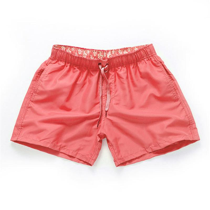 

Running Shorts Brand Swimsuit Men Short Breathable Pocket Swimming Sport Athletic Swimwear Man Trunks Sportswear, Qing se
