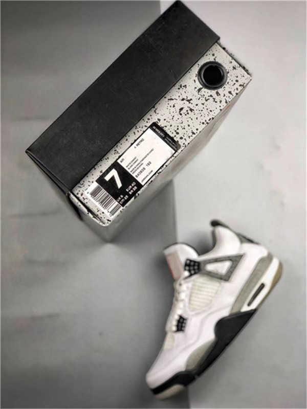 

2021 Release Authentic 4 Og White Cement 4s Fire Red Black Tech Grey Men Outdoor Shoes Sports Sneakers with Original Box 840606-192 eW