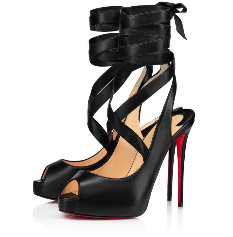 

Perfect Summer Altilege Sandals Sexy Peep Toe Women Red Bottom High Heels Ankle Strap Sandalias Lady Stiletto Heel Party Dress Slingback