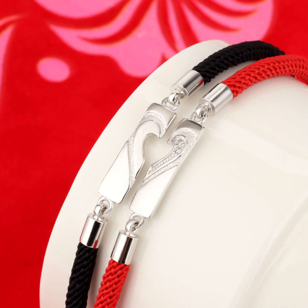 

,bracelet Korean lovers Bracelet creative half hearted hand rope geometry versatile Valentine's Day Jewelry Gift, Golden;silver