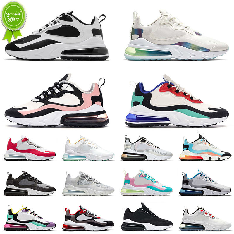 

36-45 High Quality 2021 Sports React Running Shoes Men Women Bauhaus Blue Bleached Coral Worldwide White Supernova Trainers Outdoor, D34 white black 40-45