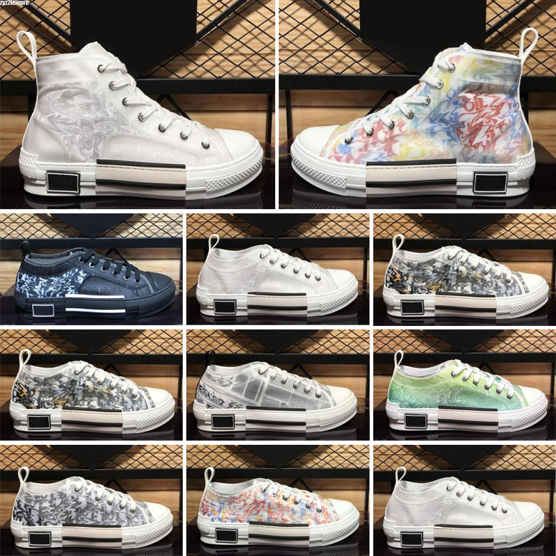 

Men Women B 23 22 Oblique Designer Casual Shoes Mens Womens Fashion Outdoor Platform Soft Breathable Technology Canvas Flat Trainers Sneakers With Box, Color 1
