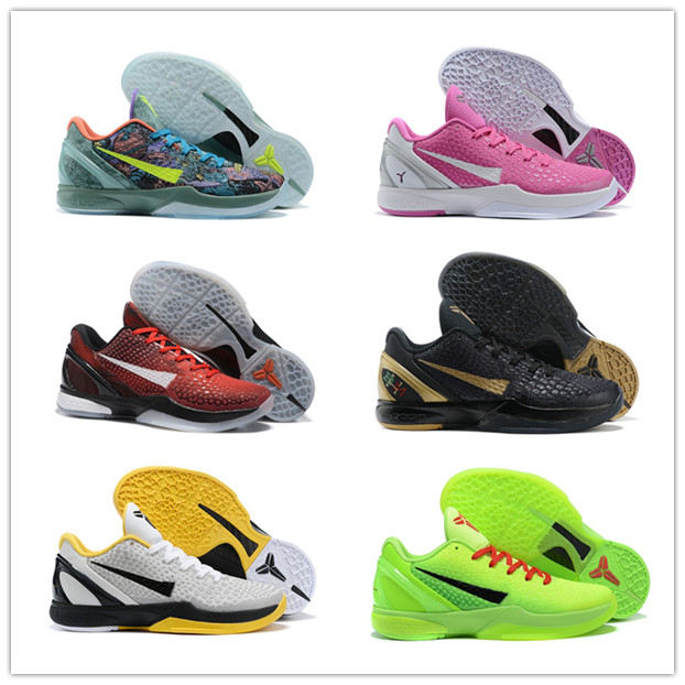 

2021 New High Quality Zoom VI Master's Road Christmas Black Yellow Basketball Shoes For Mens Sneakers Fashion Sports Trainers Shoes