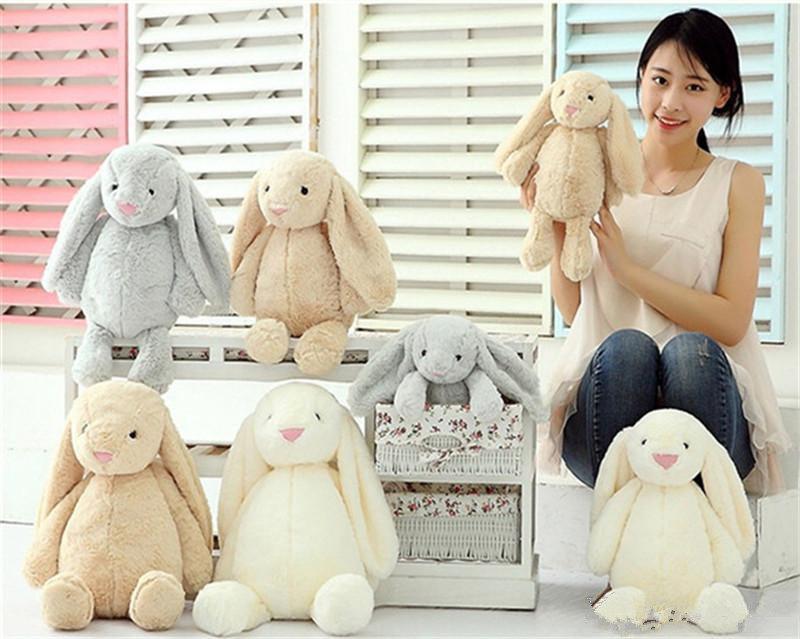 

2021 Easter Bunny 12inch 30cm Plush Filled Toy Creative Doll Soft Long Ear Rabbit Animal Kids Baby Valentines Day Birthday Gift FY7485