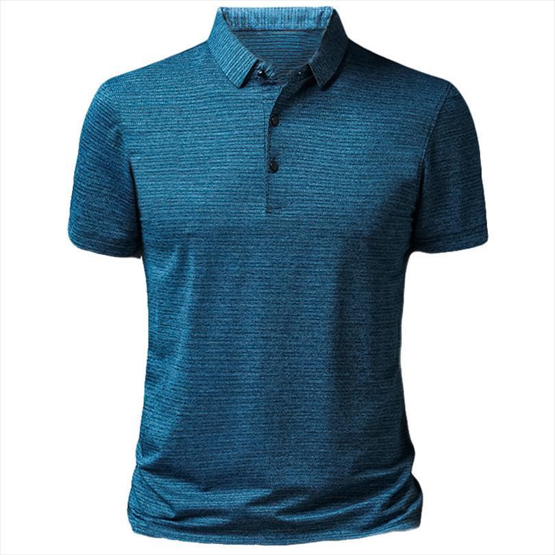 

summer solid slim fit striped men polo design shirt short sleeve casual business social, White;black