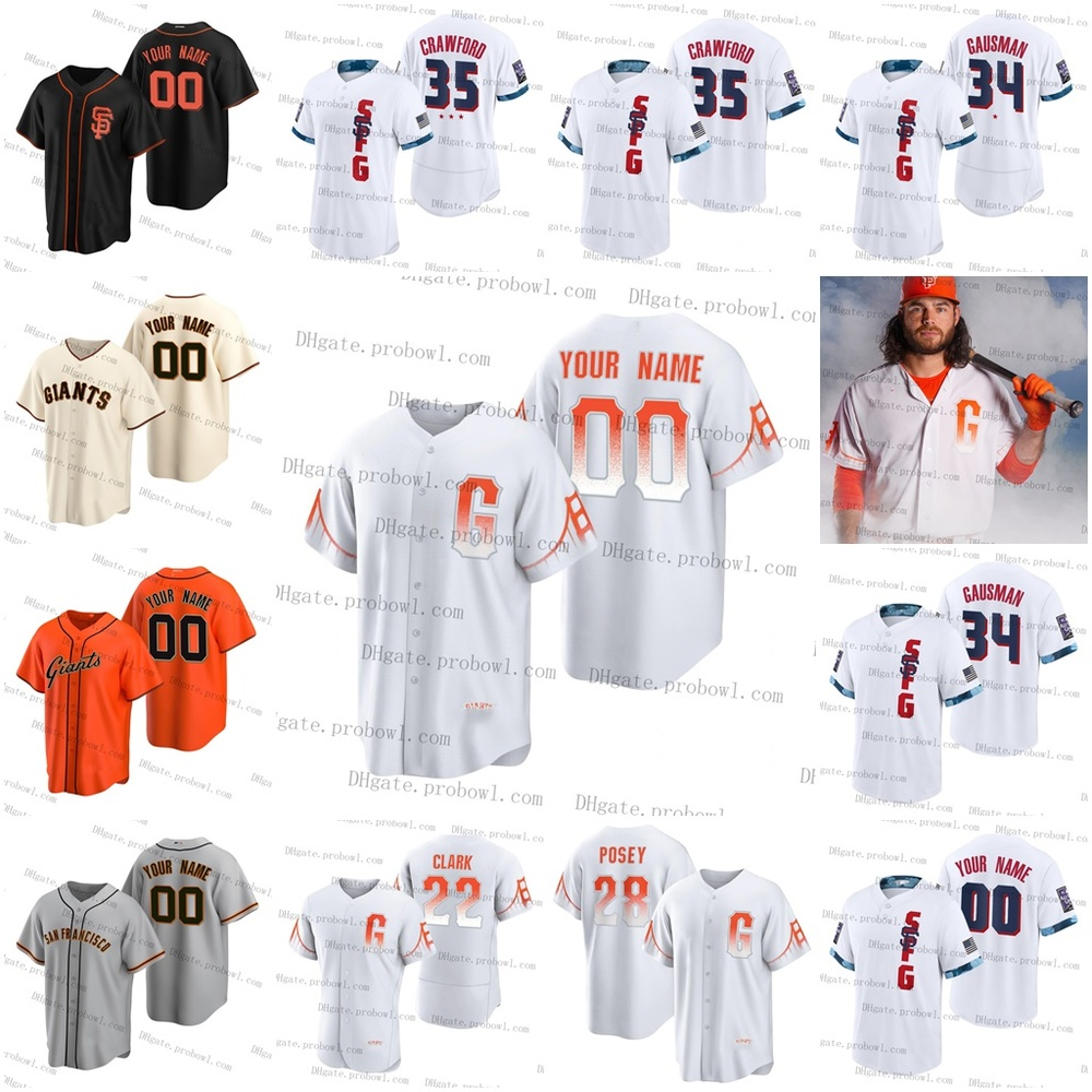 

Kris Bryant Giants 28 Buster Posey 2021 City Connect & All Star Game Jersey Mike Yastrzemski Brandon Crawford Jeff Samardzija Stella Kevin Pillar Evan Longoria Belt 11, Mens cool base