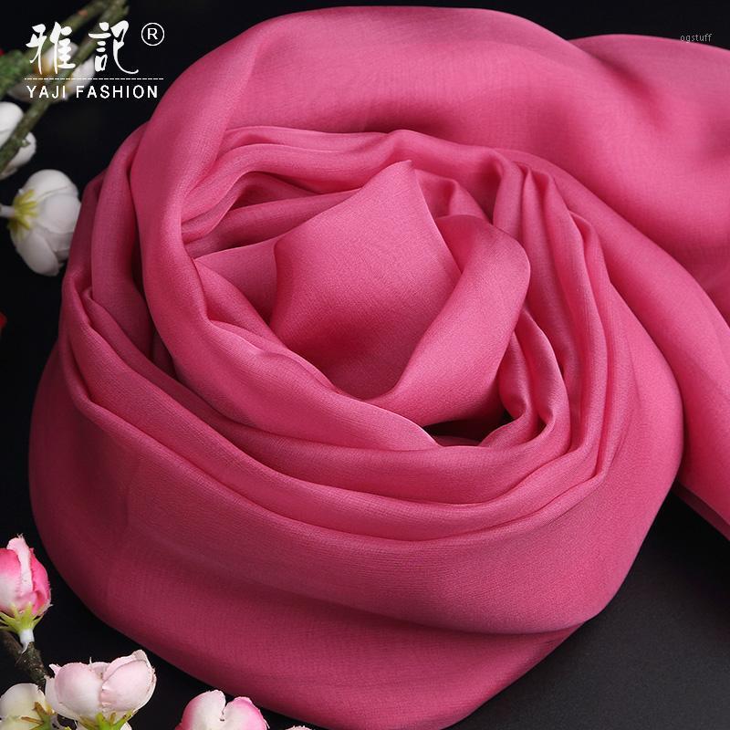 

Scarves Red Silk Natural Foulard Femme Wraps For Women Print Shawls 100% Pure Scarf Ladies 2021 Real Solid, Blue;gray