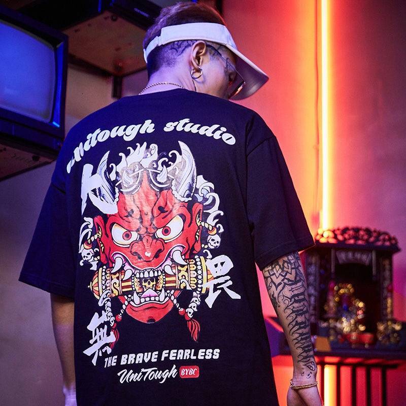 

2021 New Camisa De Streetwear Homem Legal Panda Hip Hop Camiseta Personagem Chins Harajuku Tshirt Japo Manga Curta Topos t Ef1f, 10