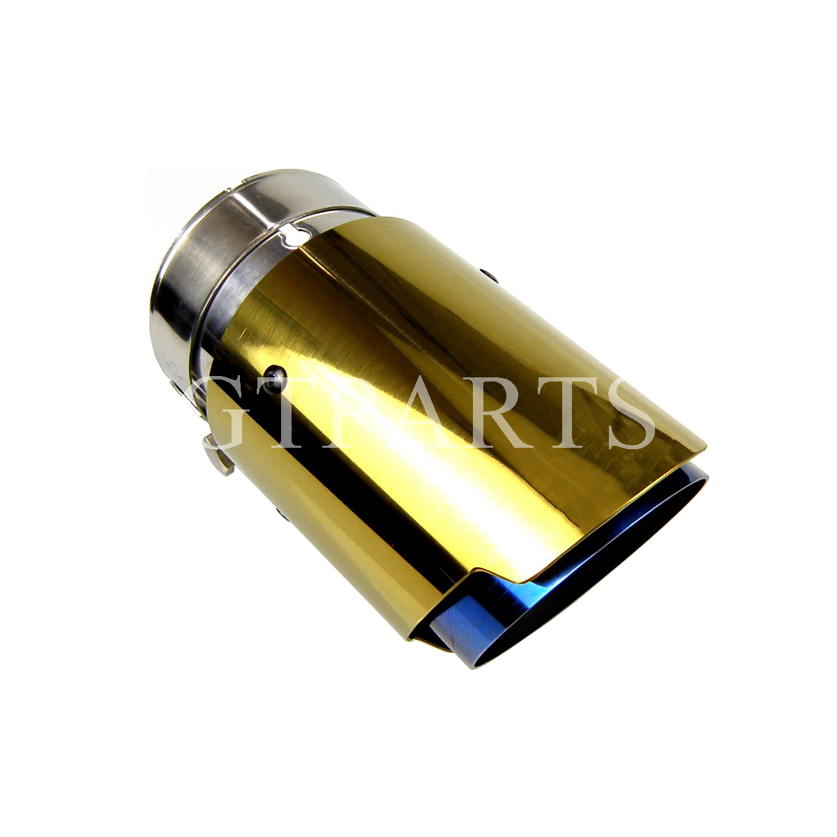 

1PC Car Universal Burnt Blue Golden Cover Stainless Steel Exhaust Muffler Tip for Mercedes Benz BMW VW Golf Toyota Honda Parts