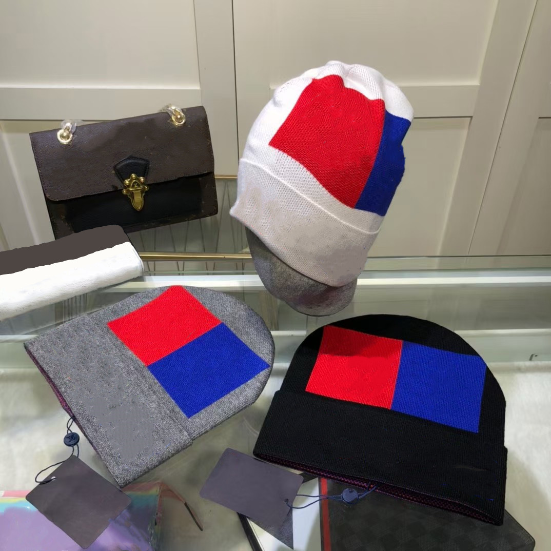 

Mens Womens Knitted Hat Designer Beanie Cap Fitted Hats Unisex Cashmere Classic Letters Casual Skull Caps Outdoor, White