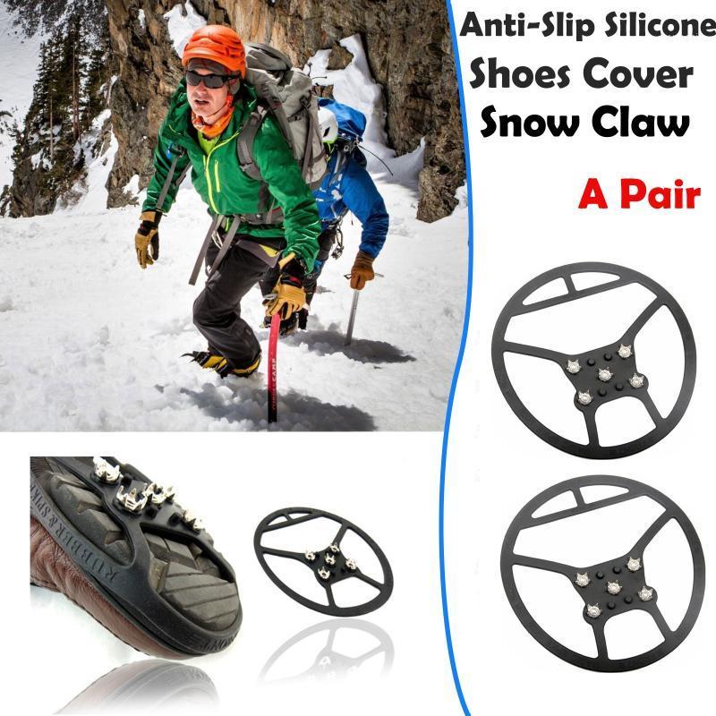 

Steel Nail Ice Clip Winter Sports Skid Traction Splint Spike Shoe Cover Outdoor Mountaineering Ski#4 Cords, Slings And Webbing1