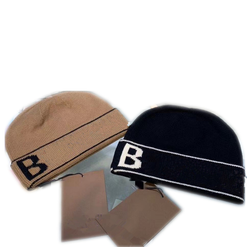 

fashion mens designers hats bonnet winter beanie knitted wool hat plus velvet cap skullies Thicker mask Fringe beanies hat, Black