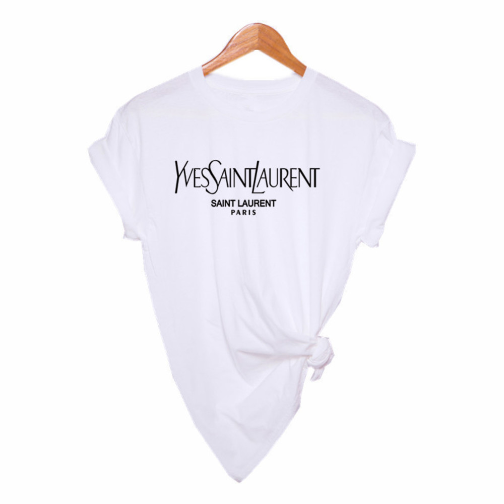 

t shirt for women printed letter casual white black powder short sleeve large size spring and summer KN6J
