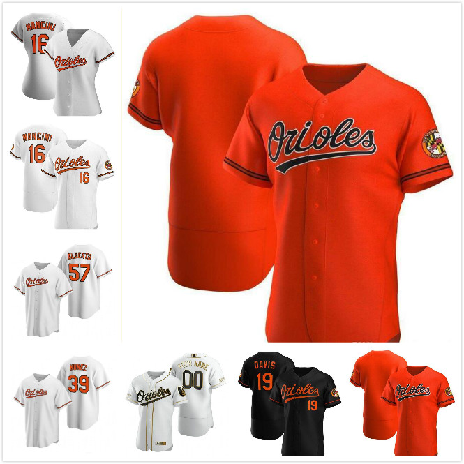

Baltimores 2021 Orioles Jerseys Trey Mancini Renato Nunez Jonathan Villar Pedro Severino Rio Ruiz Chance Sisco Jersey Men Women Youth, As shown in illustration