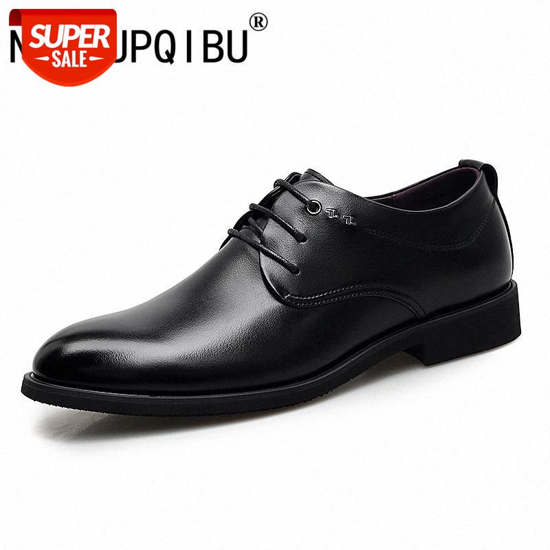 

2019 Leather Formal Men Shoes Fashion Men Low Heels Round Toe Comfortable Office Dress Shoes Comfortable Office Dress #uh8f