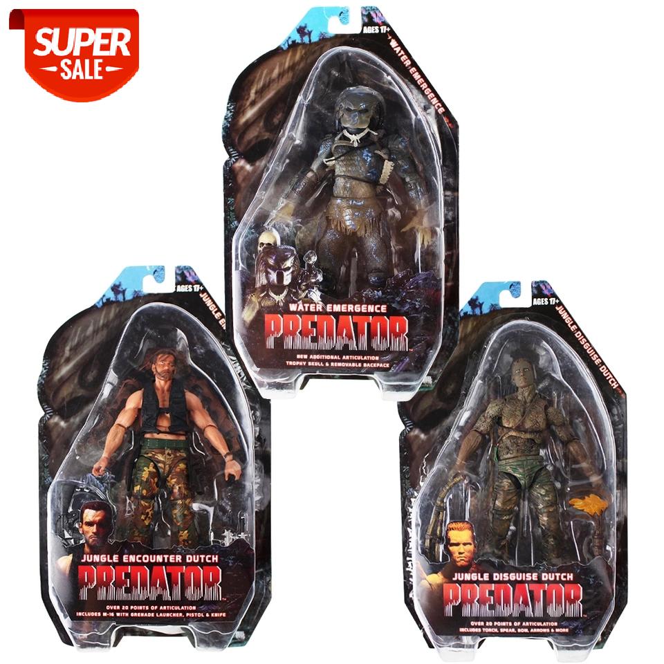 

NECA Aliens VS Predaors Action Figure Water Emergence Encounter Dutch Jungle Disguise Dutch Collectible Model Toys #iv0w