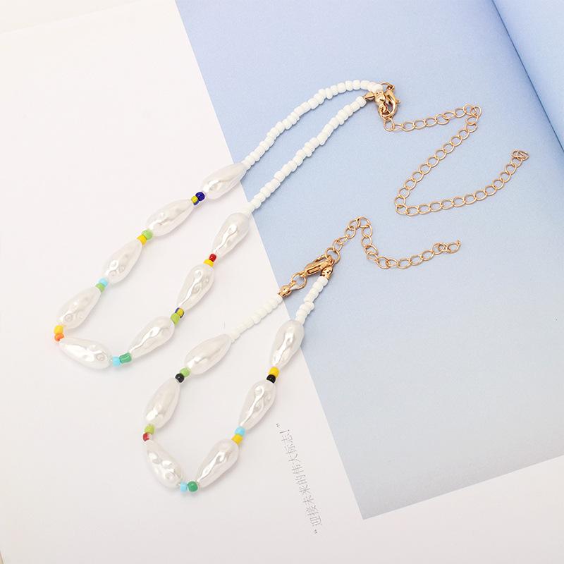 

Pendant Necklaces Minar Retro Irregular Baroque Pearl Chokers For Women Multicolor Beads Pearls Beaded Necklace Bohemia Jewelry