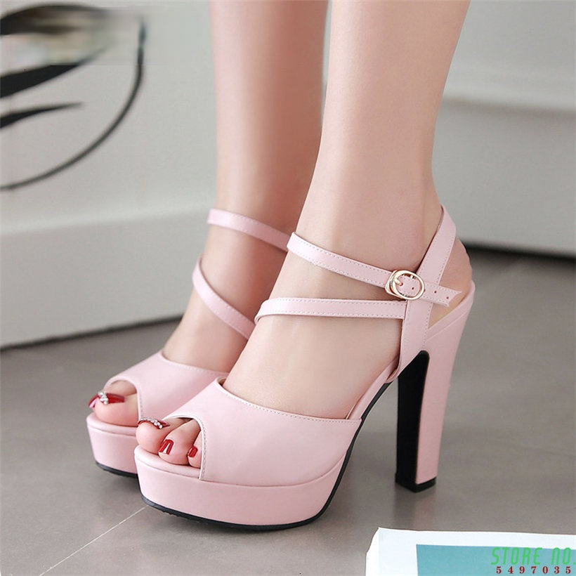 

the Sandals White rose from plutonium of women platform sandals tall black heels blue wedding dress peep toe ankle brace will see women's shoes 17E5, 1# shoe box