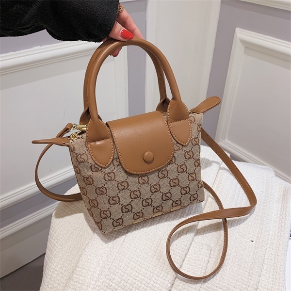 

Purse Portable women's autumn new single shoulder version printing diagonal bag, White