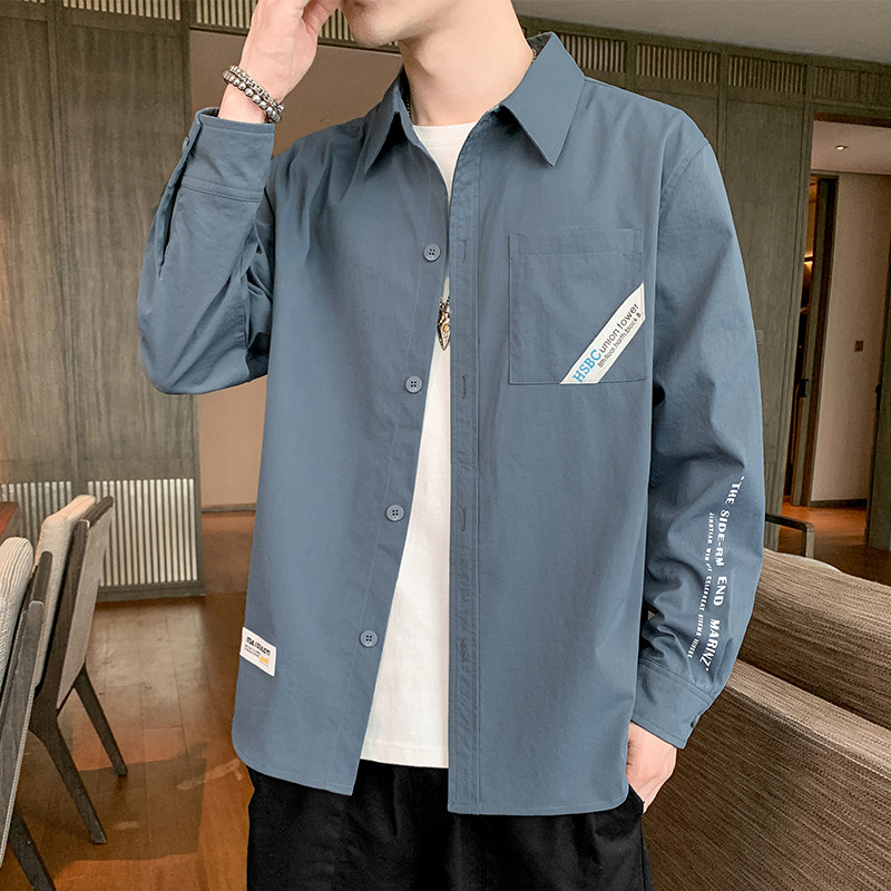 

High street personality men s casual shirt hip-hop style, high quality, comfortable, breathable, fashionable, daily travel, street loose style, White;black