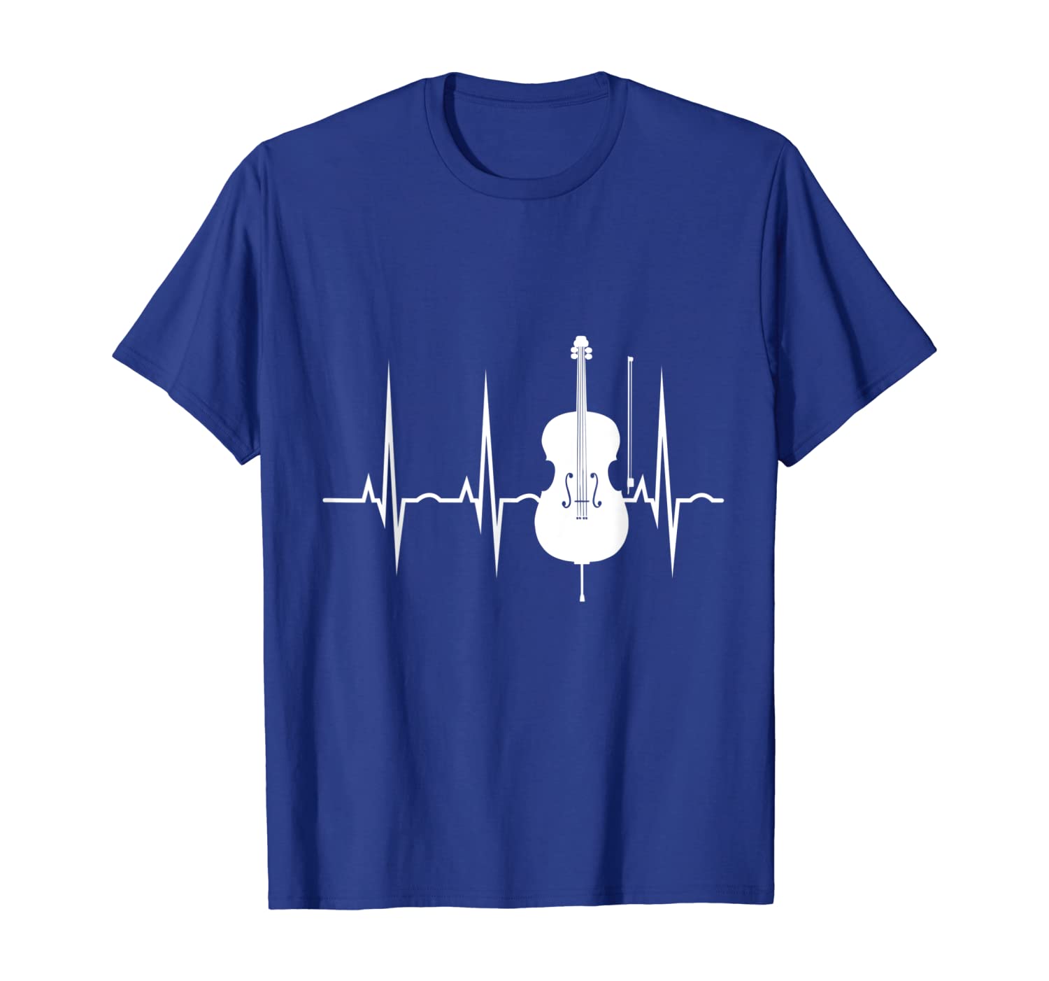 

Cello T-Shirt - Heartbeat Cellist Shirts Music Musician, White;black
