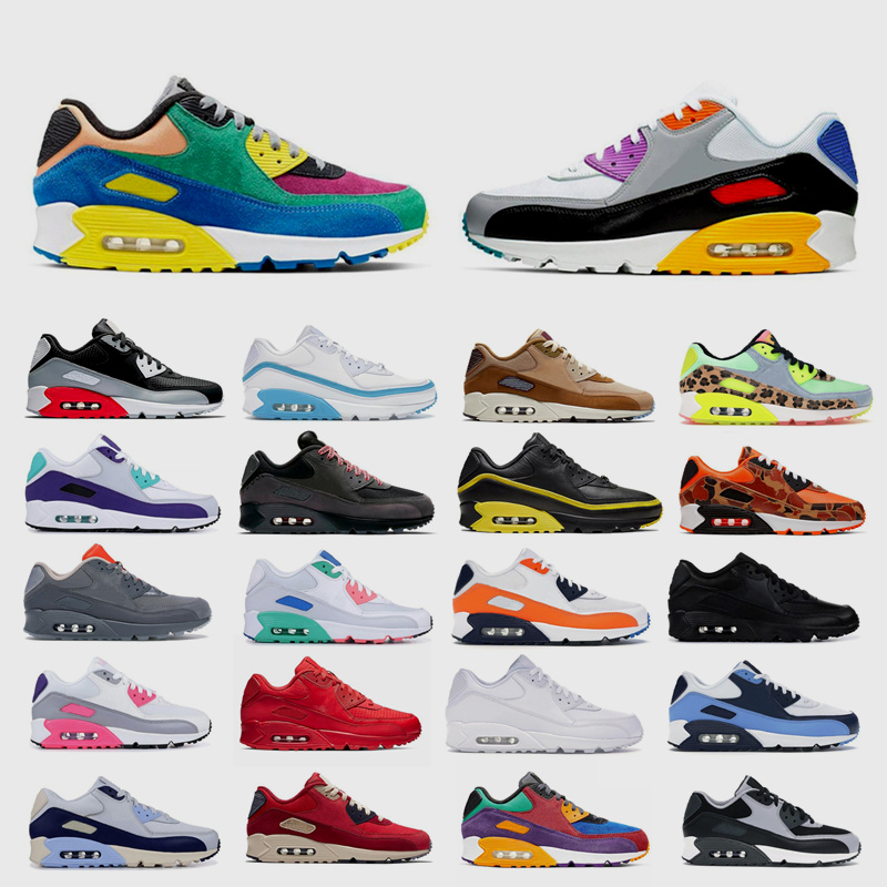 

2021 Viotech 90 Running Shoes 90s Be True Mixtape Triple black White mens womens trainers des chaussures Sports outdoor Sneakers 36-45, Laser pink