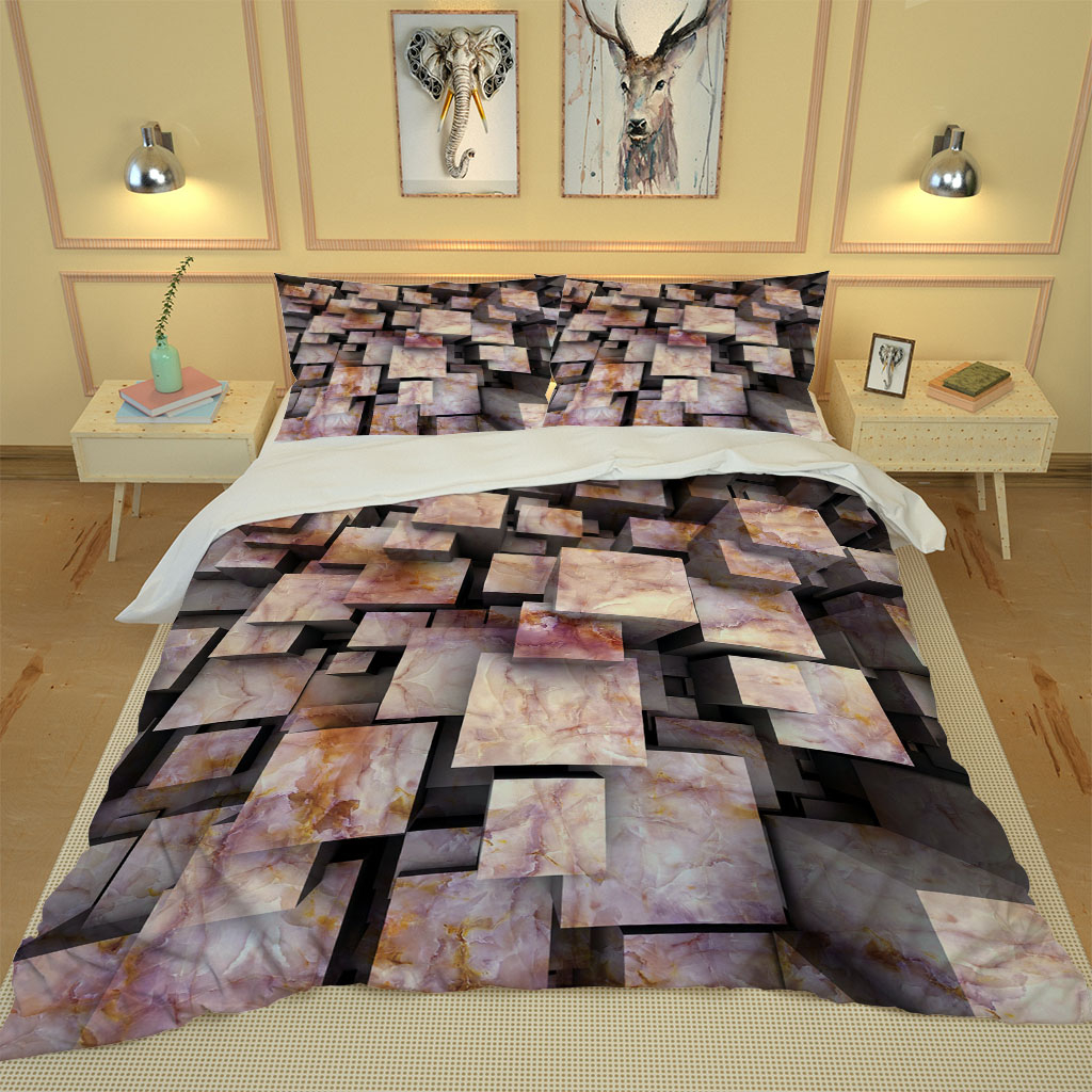 

Custom purple flower bedding set Cover Set Pillowcase Bed Linen Sheet Quilts Flowers Rose 3D Print, Red