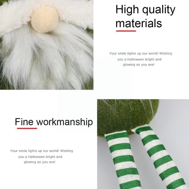 

Christmas Decorations Gnomes Knitted Plush Faceless Dolls With Xmas Dwarf Legs Figurines Ornament Long Gifts Tabletop Gonk Decoration E U6z3