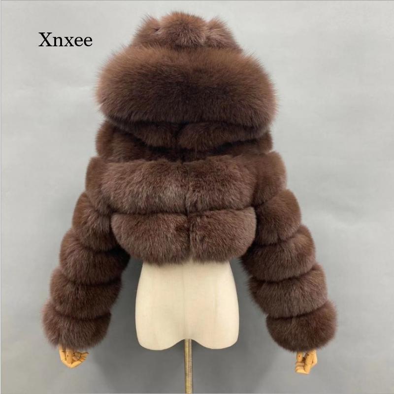 

Women's Fur & Faux Winter Coat Soft Long Sleeve Hooded Furry Luxury Fake Women Jacket Thick, Black