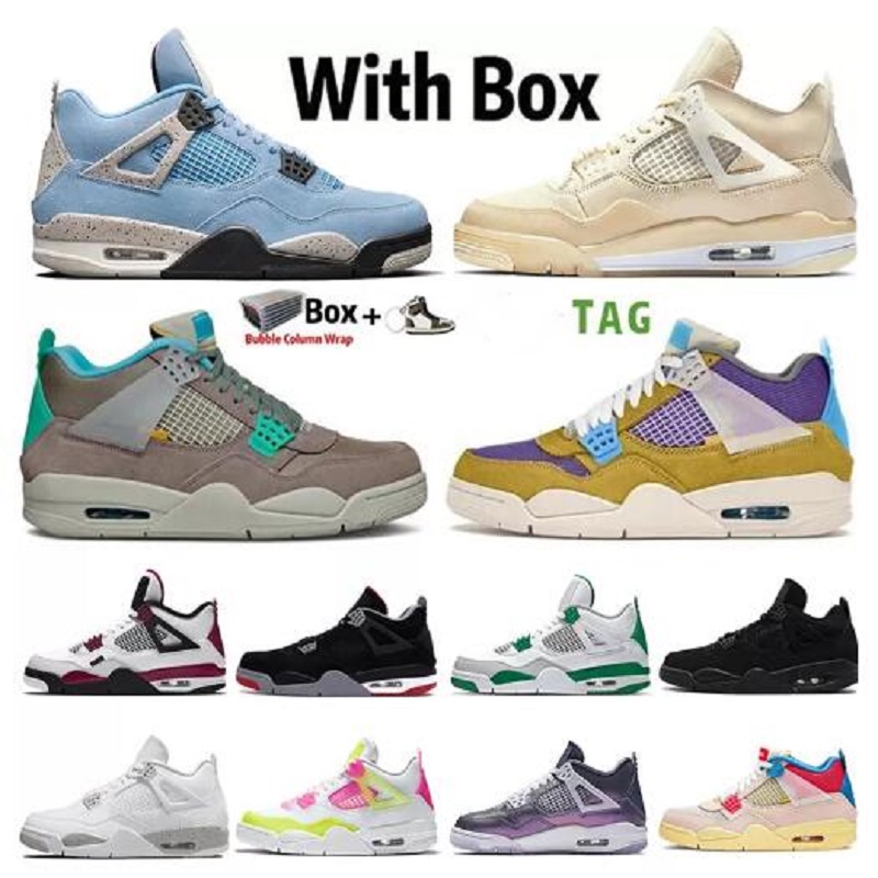 

High 4s 4 Boots Basketball shoes University blue white oero sail union noir Fire red bred Black Cat metallic purple green sneakers What The women trainers, # 29