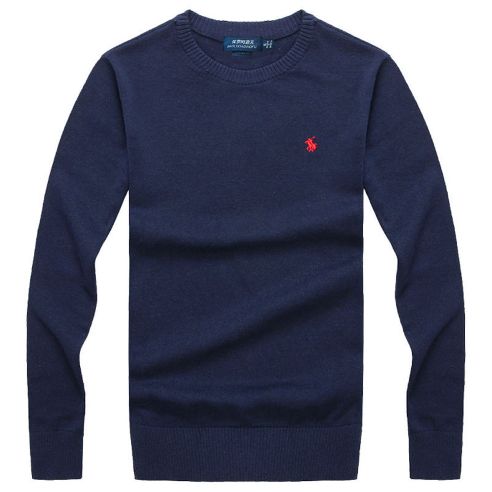 

2021 Sweatermen's long sleeve round neck pullover pure cotton pure color men's polo shirt autumn and winter slim bottoming shirt, White;black