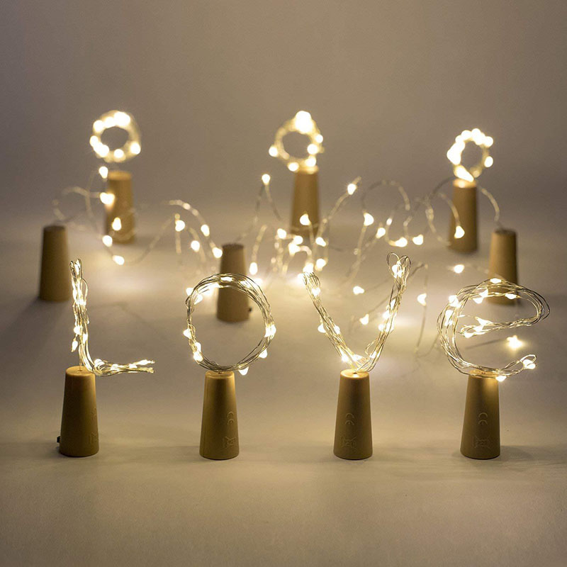 

Bottle Lights Xmas/Party Decoration Cork Shape for 1M 10 LED Gadget Wine String Party Shaped Silver Wire Starry Atmosphere Light