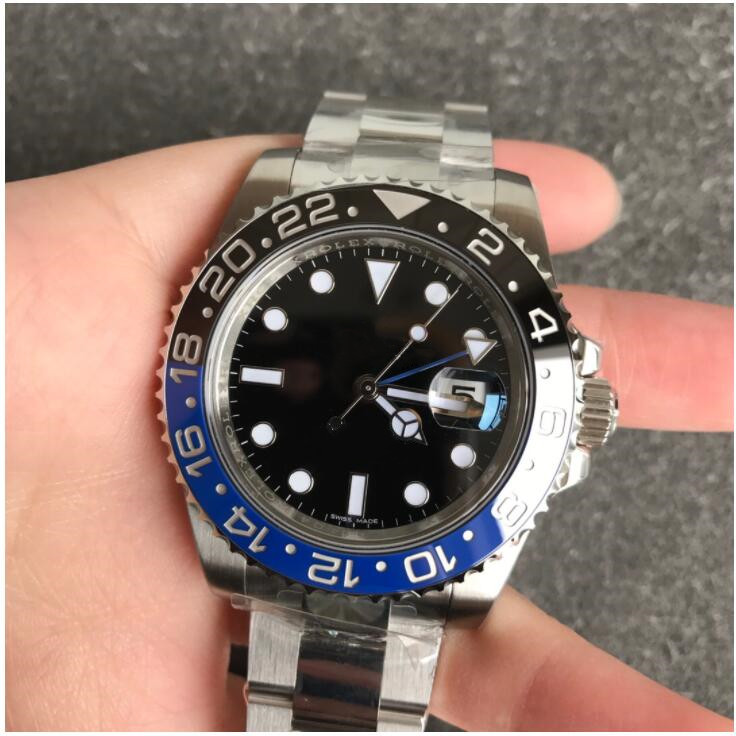 

AR Factory Maker Watch CAL.3186 Movement 40mm 904L Steel Men Sapphire Black Dial Ceramic GMT 116710 Men's Watches