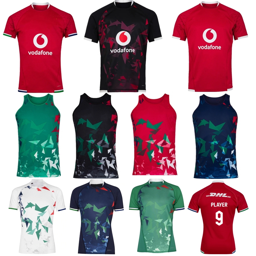 

New 2020 2021 British & Irish Lions rugby jersey 20 21 British lions rugby HOME training shirt Men's jerseys size S-5XL, Black;gray