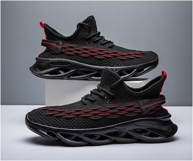 

New products fashion men's shoes running, sports, leisure, comfortable, breathable, lightweight, high-end flying woven men's shoes 52602#
