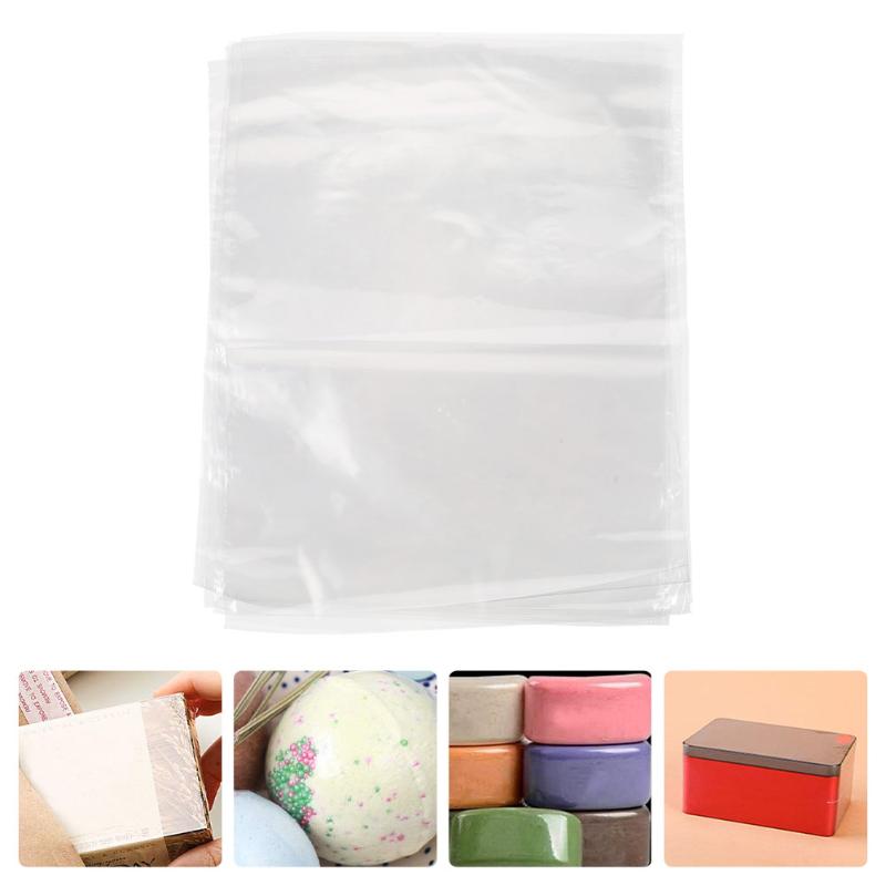 

Storage Bags 200pcs Packaging Clear Heat Shrink Wrap Film
