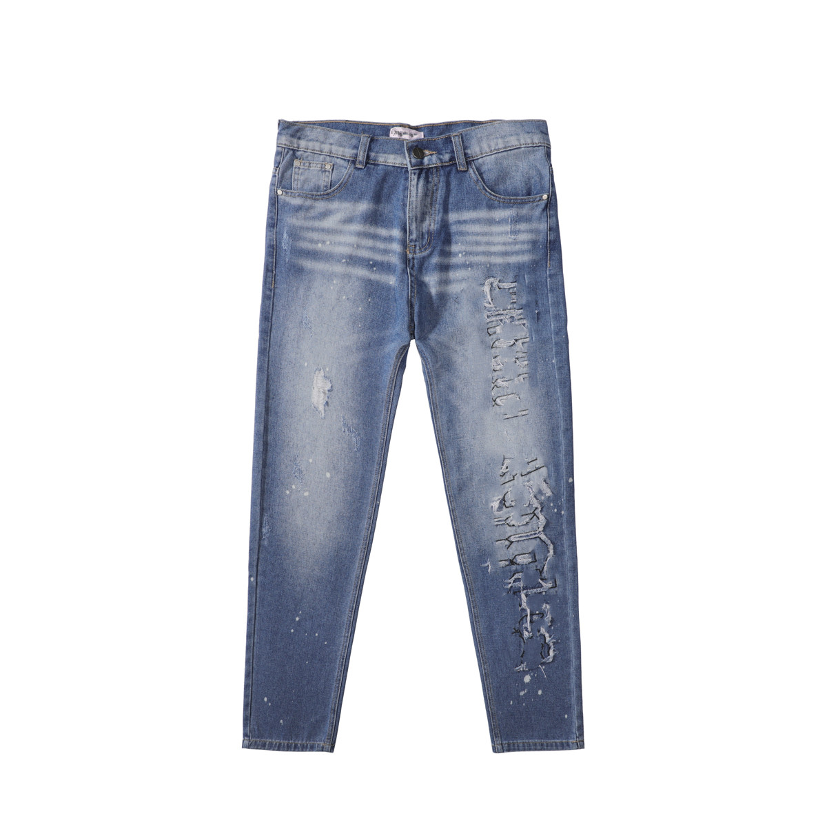 

High quality Mens and women palm jeans Letter printing Slim-fit straight-leg pants jean stripe Fashionable embroidery palmss Denim streetwear pant, I need look other product