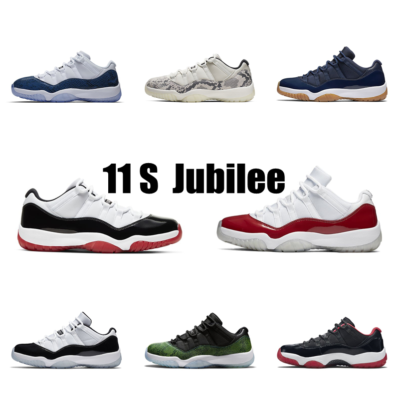 

Top Quality Jubilee 25th Anniversary Mens 11 11s Basketball Shoes Bred Space Jam Legend Blue Platinum Tint Heiress Black Pinnacle Grey Men W