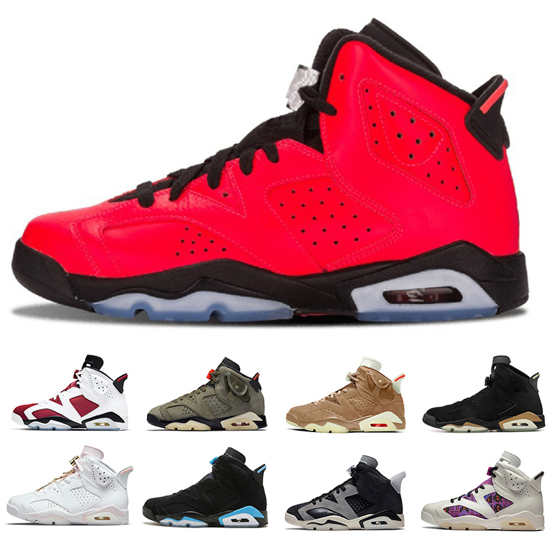 

Jumpman 6 6s mens basketball shoes sneakers TS Travis Angry bull Olive UNC Tech Chrome Marron Electric Green DMP Carmine Bordeaux men outdoor trainers sports shoe, Pay for box