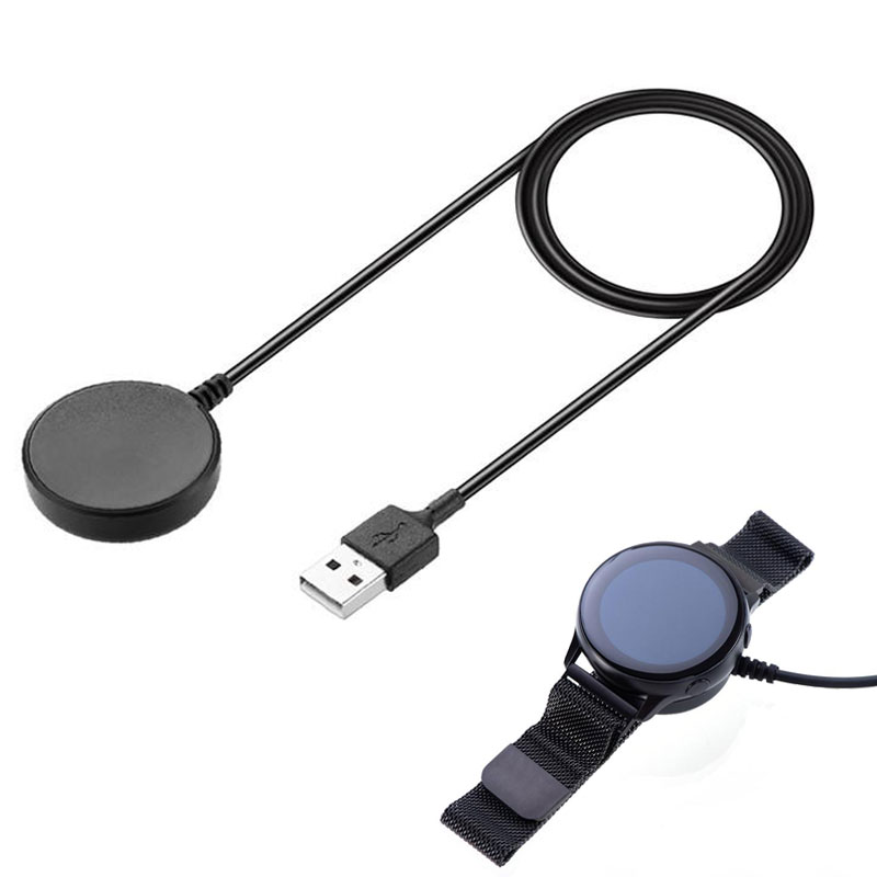 

Portable Wireless Charger for Samsung Galaxy Watch Active 2 44/40mm Charging Dock Stand Cradle with 1m USB Cable