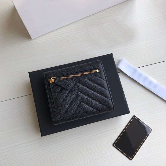 

Fashion Selling Classic mini size womens chain wallets Top Quality Sheepskin Luxurys Designer bag Gold and Silver Buckle Coin Purse Card Holder With box,003 67, Caviar