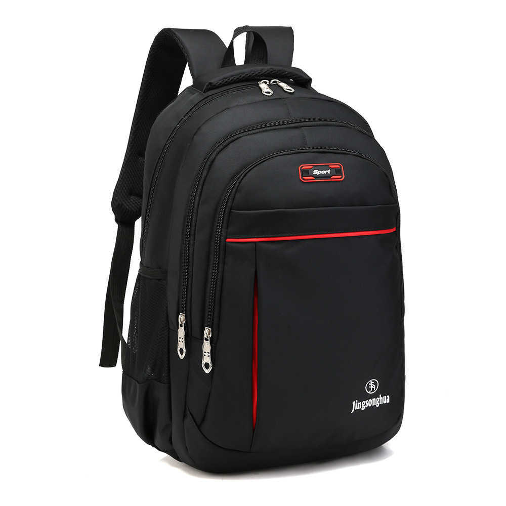 

2021 new backpack waterproof men's business computer Travel Bag Fashion Korean student schoolbag, Green