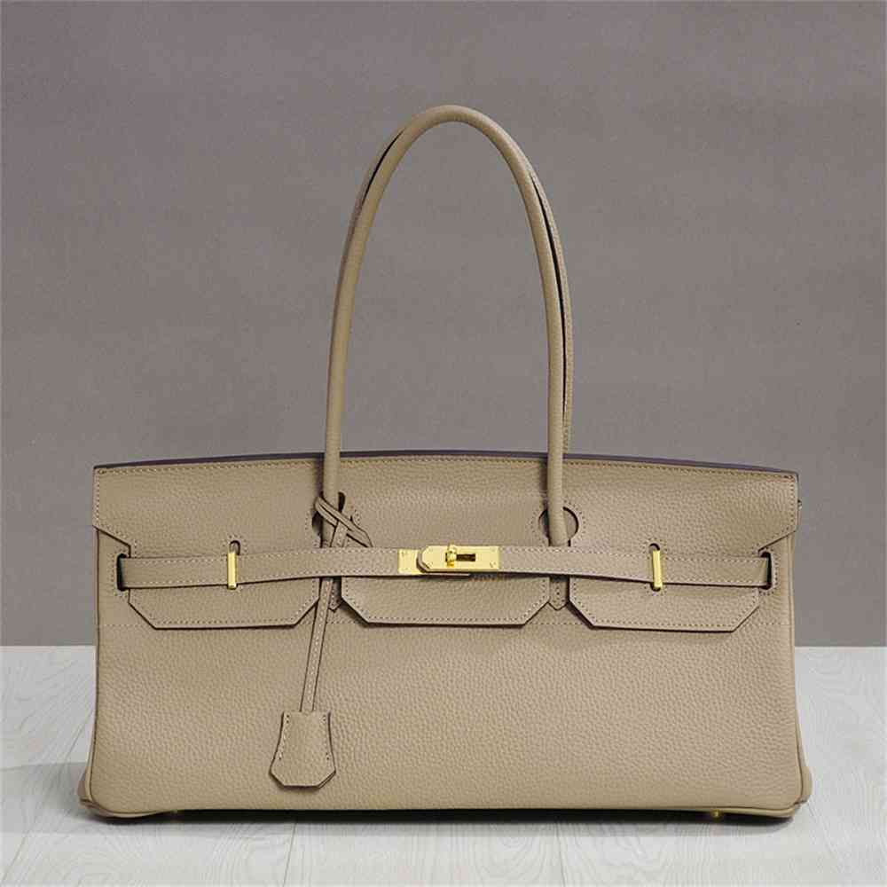 

Women Luxurys Designers Bags 2021 Elephant grey genuine leather underarm top layer hand fashion l Designer Handbag Handbags Totes Crossbody Bag